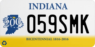 IN license plate 059SMK