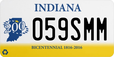 IN license plate 059SMM