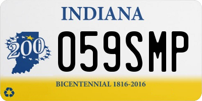 IN license plate 059SMP