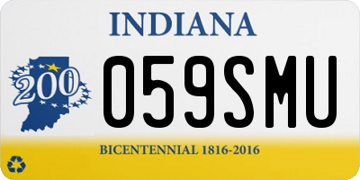 IN license plate 059SMU