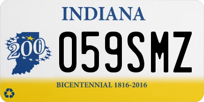 IN license plate 059SMZ