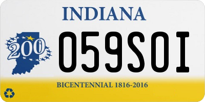 IN license plate 059SOI