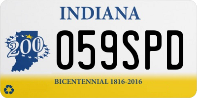IN license plate 059SPD