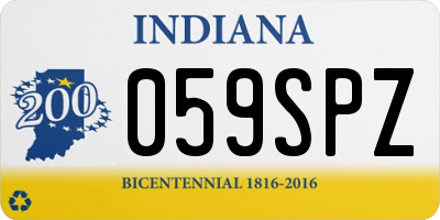 IN license plate 059SPZ