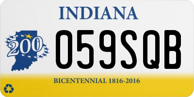IN license plate 059SQB