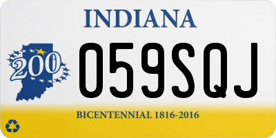 IN license plate 059SQJ