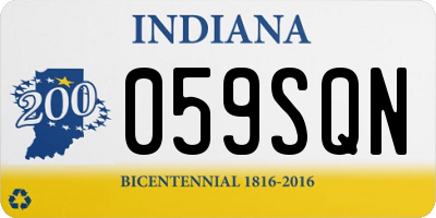 IN license plate 059SQN