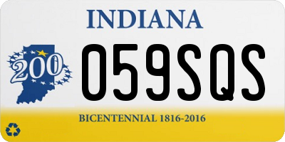 IN license plate 059SQS