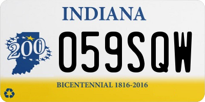 IN license plate 059SQW