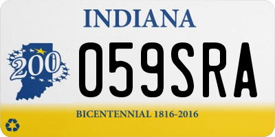 IN license plate 059SRA