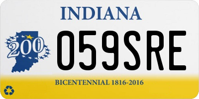 IN license plate 059SRE