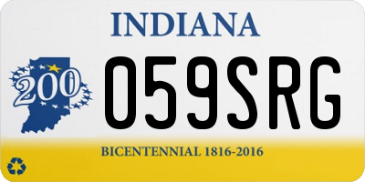 IN license plate 059SRG