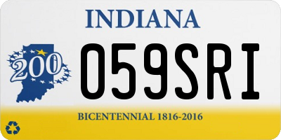 IN license plate 059SRI