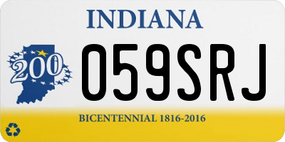 IN license plate 059SRJ