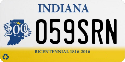 IN license plate 059SRN