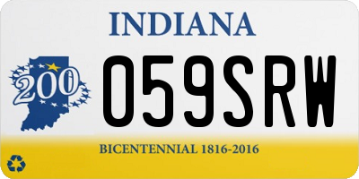 IN license plate 059SRW