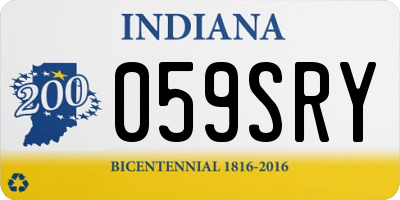 IN license plate 059SRY