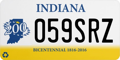 IN license plate 059SRZ