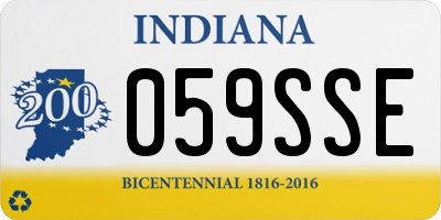 IN license plate 059SSE