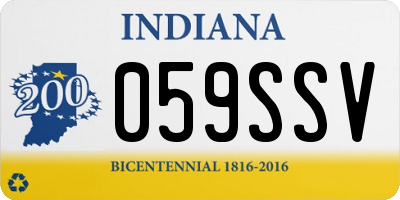 IN license plate 059SSV
