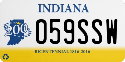 IN license plate 059SSW
