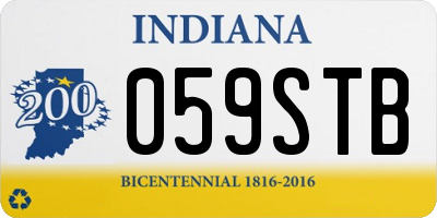 IN license plate 059STB