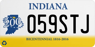 IN license plate 059STJ