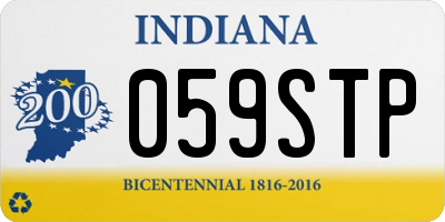 IN license plate 059STP