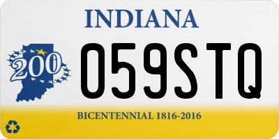 IN license plate 059STQ
