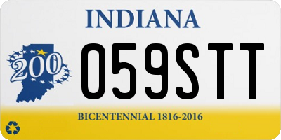IN license plate 059STT