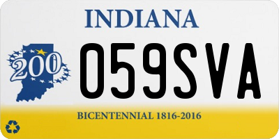 IN license plate 059SVA