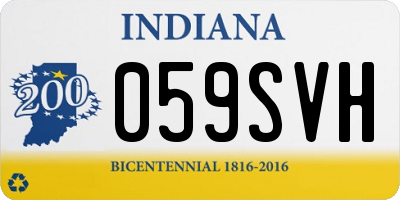 IN license plate 059SVH