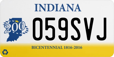 IN license plate 059SVJ