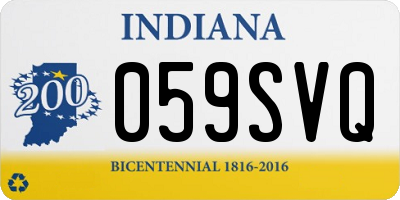 IN license plate 059SVQ