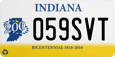 IN license plate 059SVT