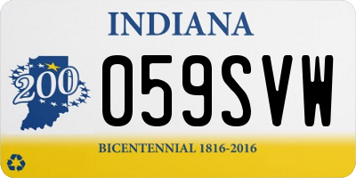 IN license plate 059SVW