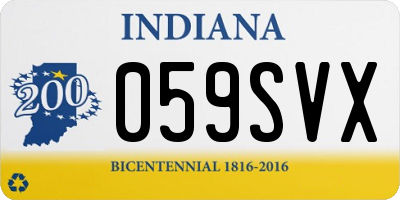 IN license plate 059SVX
