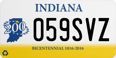 IN license plate 059SVZ