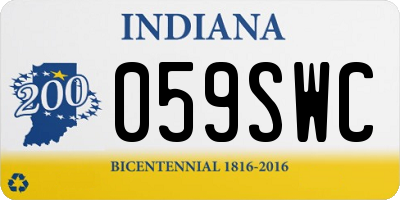 IN license plate 059SWC