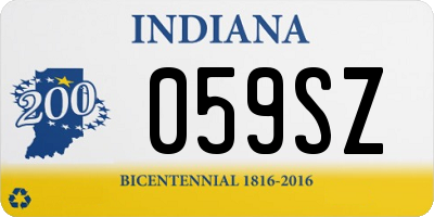 IN license plate 059SZ