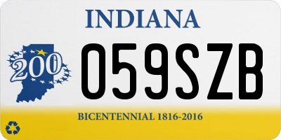 IN license plate 059SZB