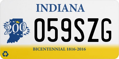 IN license plate 059SZG