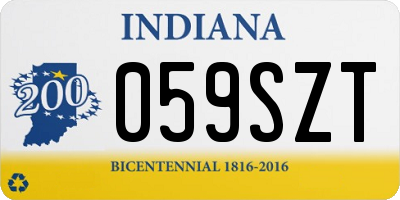 IN license plate 059SZT