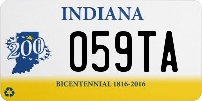 IN license plate 059TA