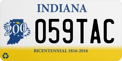 IN license plate 059TAC