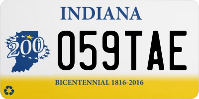 IN license plate 059TAE