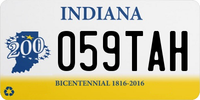 IN license plate 059TAH