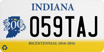 IN license plate 059TAJ