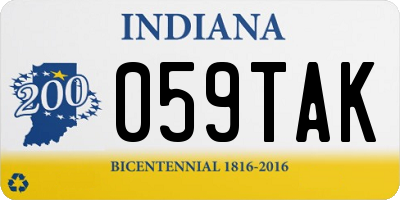 IN license plate 059TAK