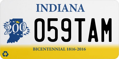IN license plate 059TAM